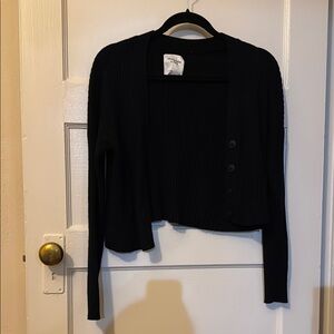 Abercrombie Black Cardigan Sweater